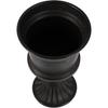 Angoily Classic Garden Urn Planter for Outdoor Plants Decorative Black Urn Planter Vintage Style Flower Pot for Home Garden Front Porch Door Deck