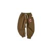 Children's Spring and Autumn Sports Pants for Boys and Girls, Letter Print Long Pants, Solid Color Casual Jogger Sweatpants for Boys