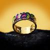 Creative Flower Enamel Color Epoxy Ring Women'S Jewelry