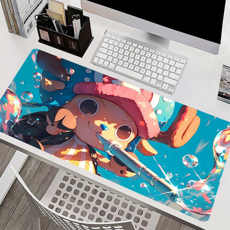 Mousepad Laptop Office Cabinet Keyboard Pad PC Desk Mat Large Mouse Pad One Piece Tony Tony Chopper Non-slip Rubber Extended Pad