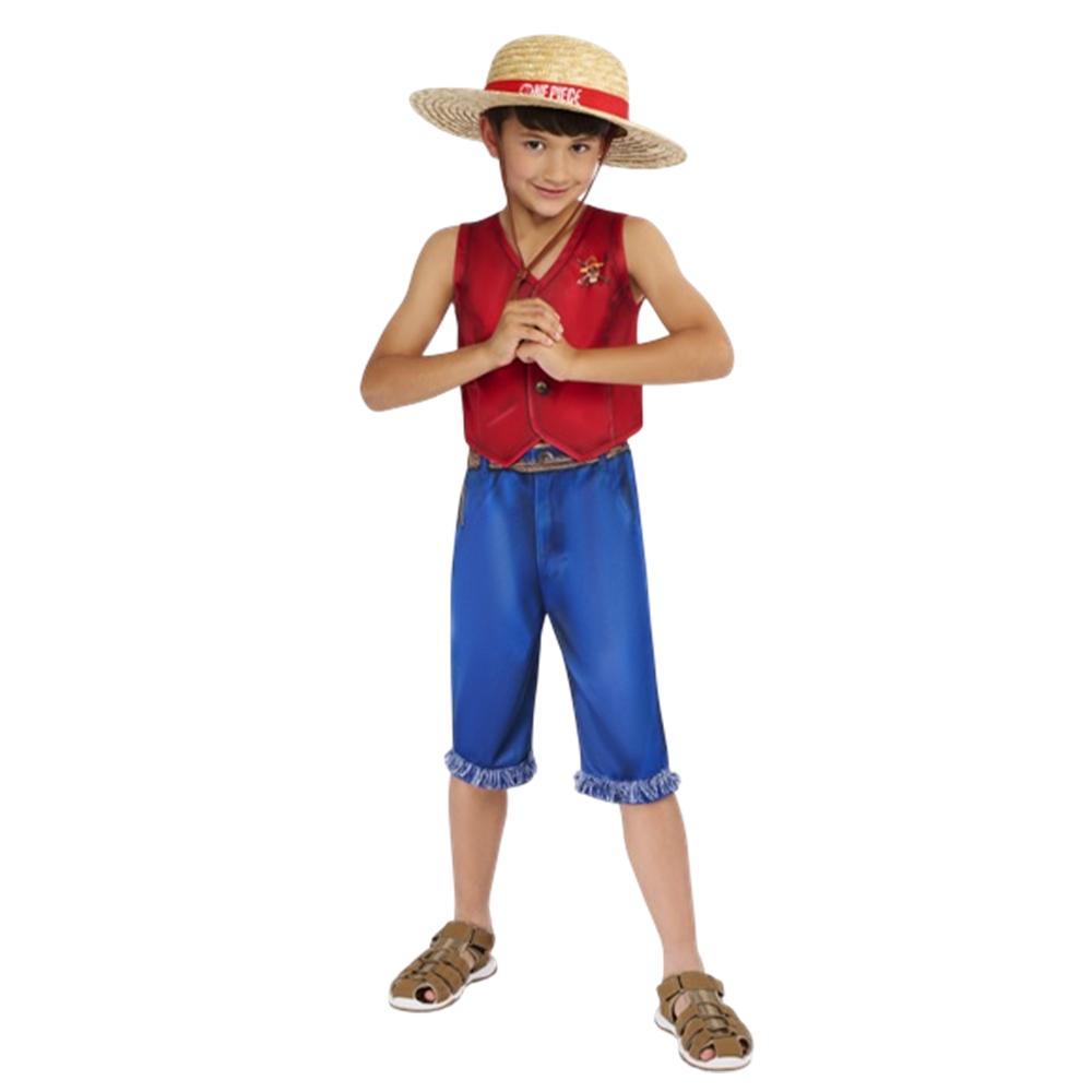 One Piece Scimmia D Adulto Unisex. Costume di Luffy
