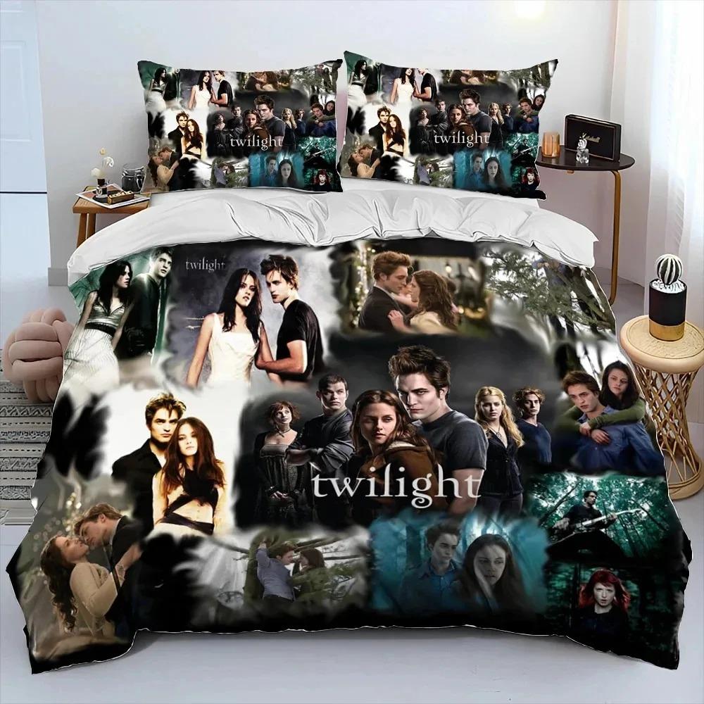 The Twilight Saga Printed Bedding Sets Exquisite Bed Supplies Set Duvet Cover Bed Comforter Set Bedding Set Luxury Birthday Gift