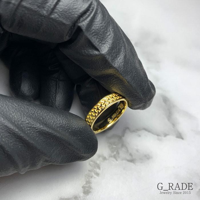 G_Rade Pattern Logo Layered Ring Plating Ver No.1 (B Type)