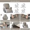 1 Seater Recliner Sofa Cover Pet Dog Kid Mat Armchair Furniture Protector Washable Anti-Slip Recliner Chair Cover For New