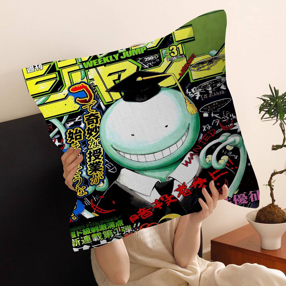 Anime Assassination Classroom Cushion Cover Car Throw Pillow Case For Sofa Car Christmas Gift xcm xcm