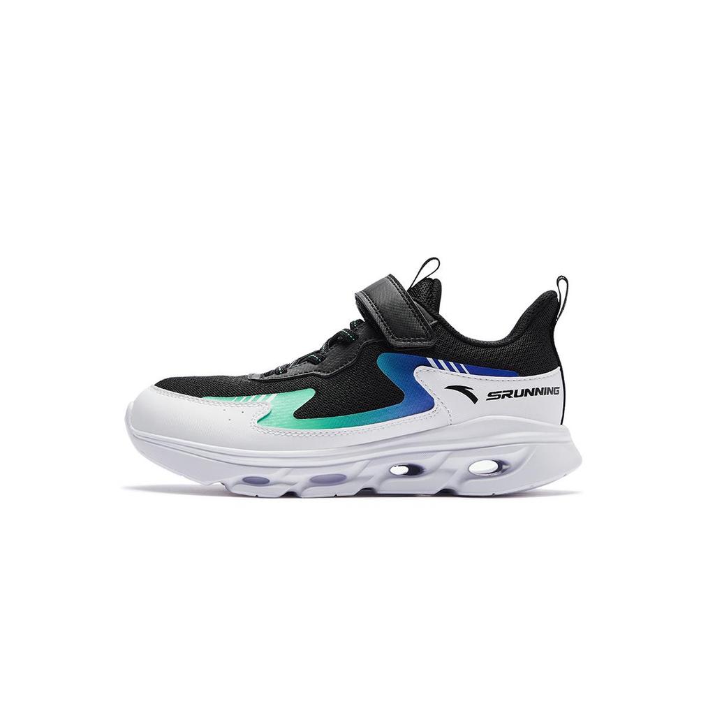 Anta Comfortable Sports Fashion Casual Durable Low-Top Running Shoes Kids Sneaker Black White 312445525U-2
