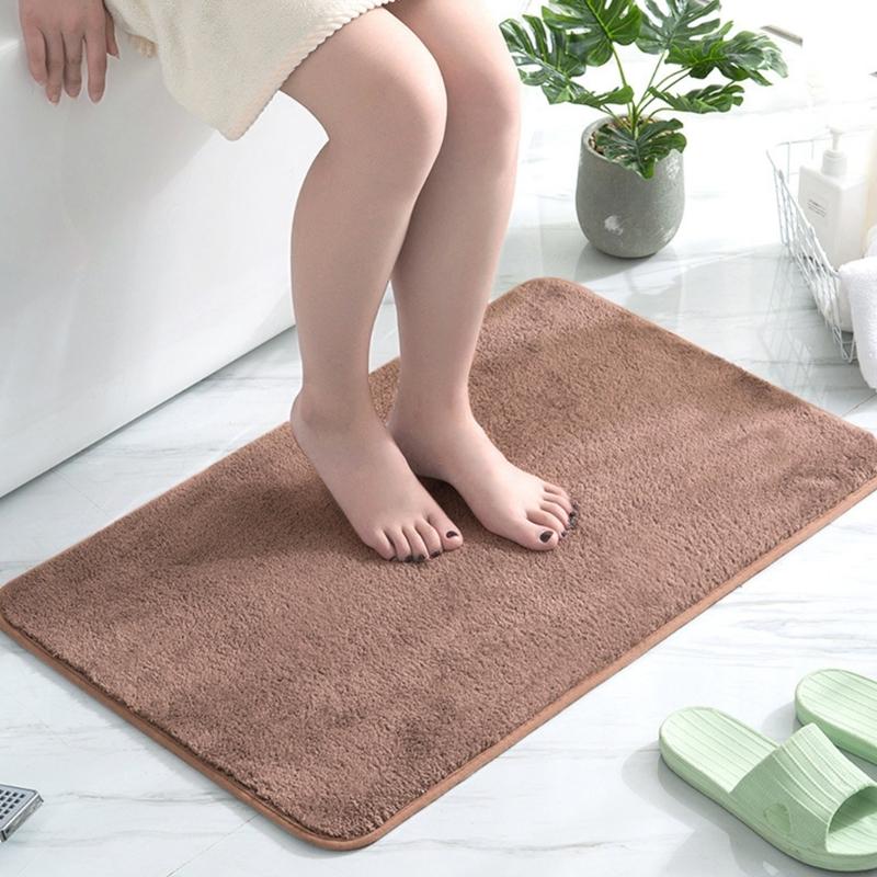 Absorbent Bath Mat NonSlip Bathrooms Rug Carpet Quickly dry Toilet Shower Floor Mat for Wet Area Machine Washable