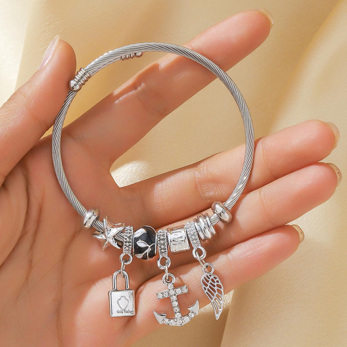 

1 шт. Женский модный браслет Pan Family с несколькими элементами, штурвалом корабля, для свидания, путешествий, банкета, вечеринки, фестиваля, подарки для наряда