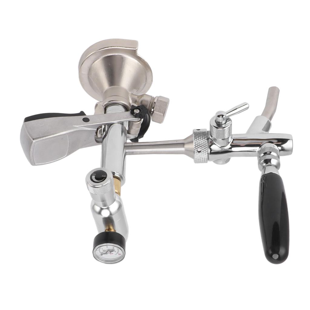 4in Party Bierpumpe Edelstahl Messing Bierfasspumpe Wiederverwendbare Zapfbier Kegerator Pumpe mit