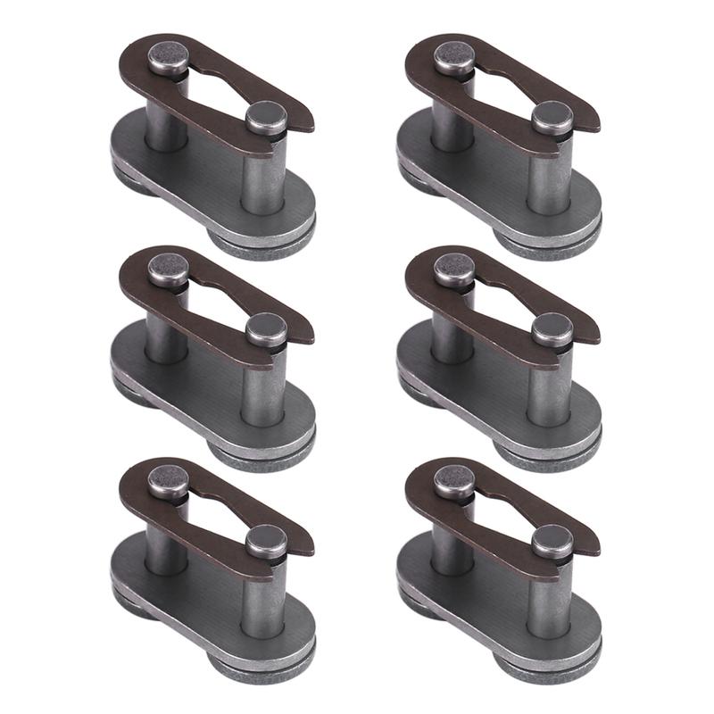 5 Sets 415 Chain Master Connecting Link 2-Stroke Motorized Bike Gas Engine Parts High Strength for Motorized Repair Modification