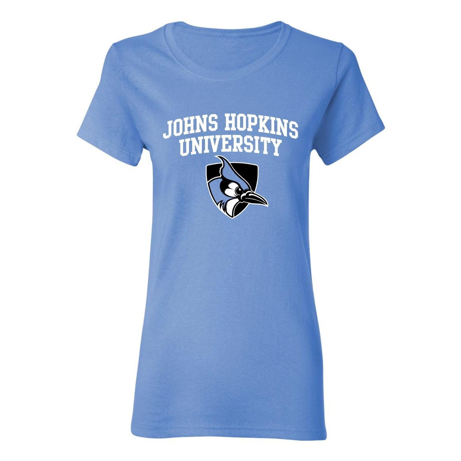 Johns Hopkins Blue Jays Arch Logo Women s T-Shirt - Carolina Blue M