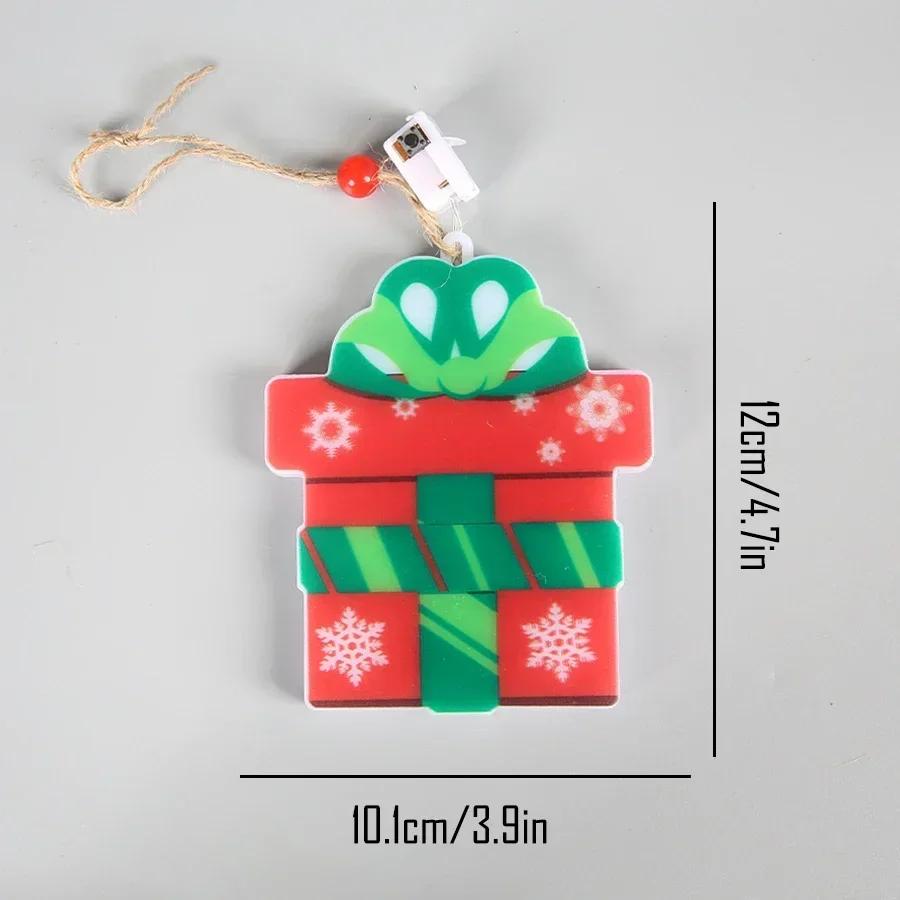 LED Świąteczny Bałwan Dekoracyjne Światło Kreatywna Dekoracja Atmosfery Zawieszka Noworoczna Impreza Wisząca Lampka na Choinkę