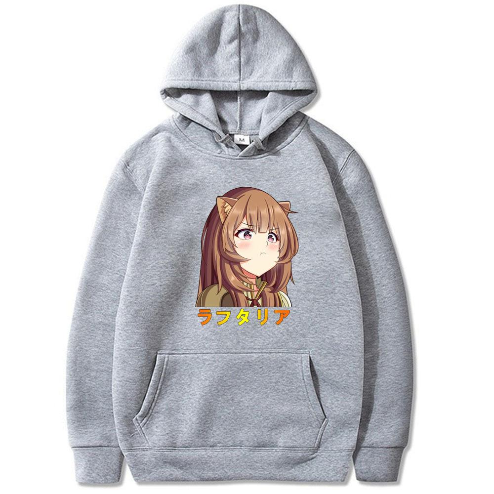 Japanese Animation The Rising of The Shield Hero Hoodies Boys Harajuku Girls Fancy Music Gift Loose Sweatshirt