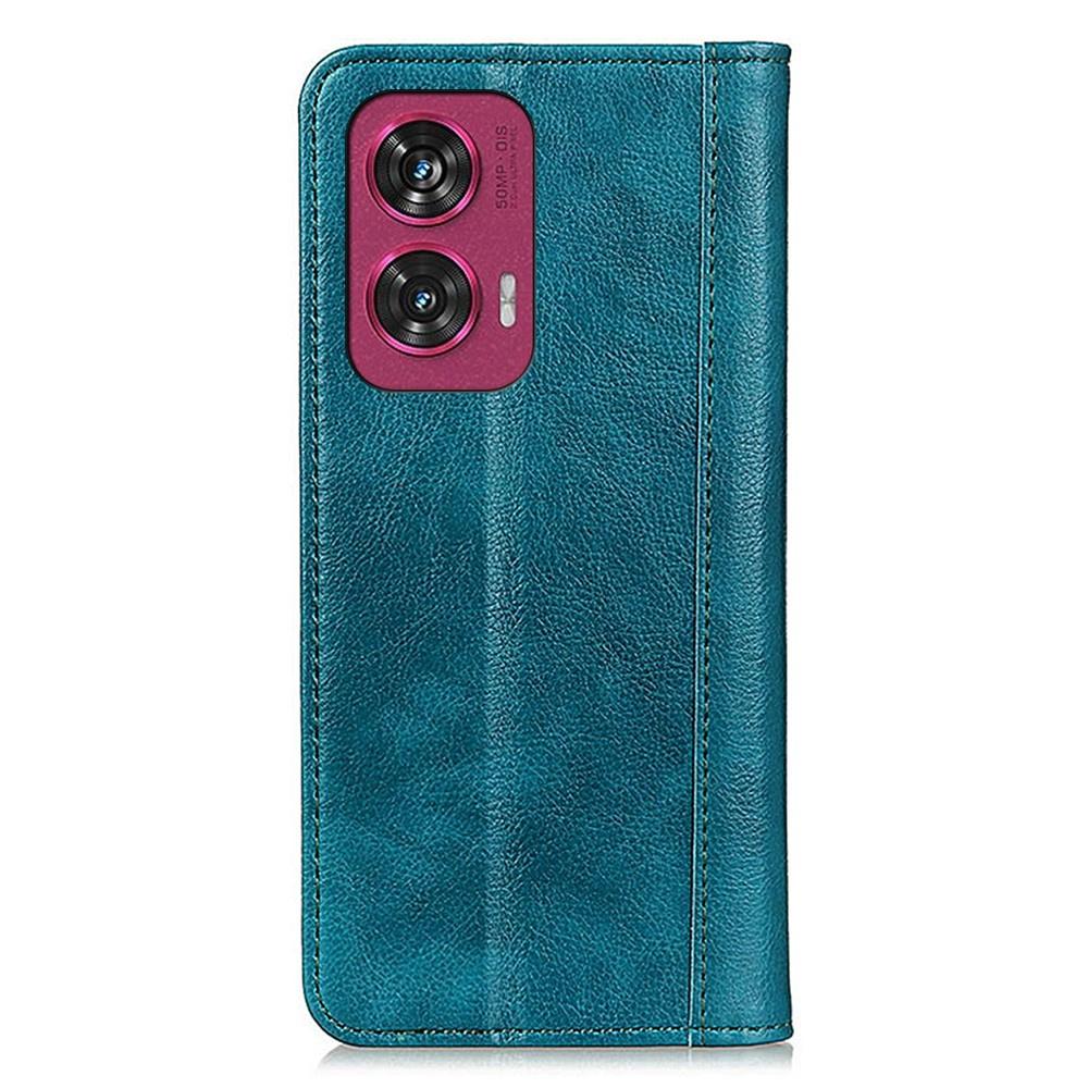 Motorola Edge 50 Fusion 5G Flip Case, Split Leather, Green