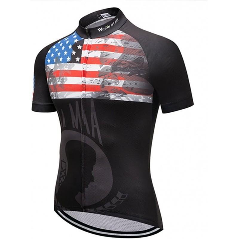 Cycling Suit USA Bicycle Short Sleeve Quick-Drying Breathable Clothing