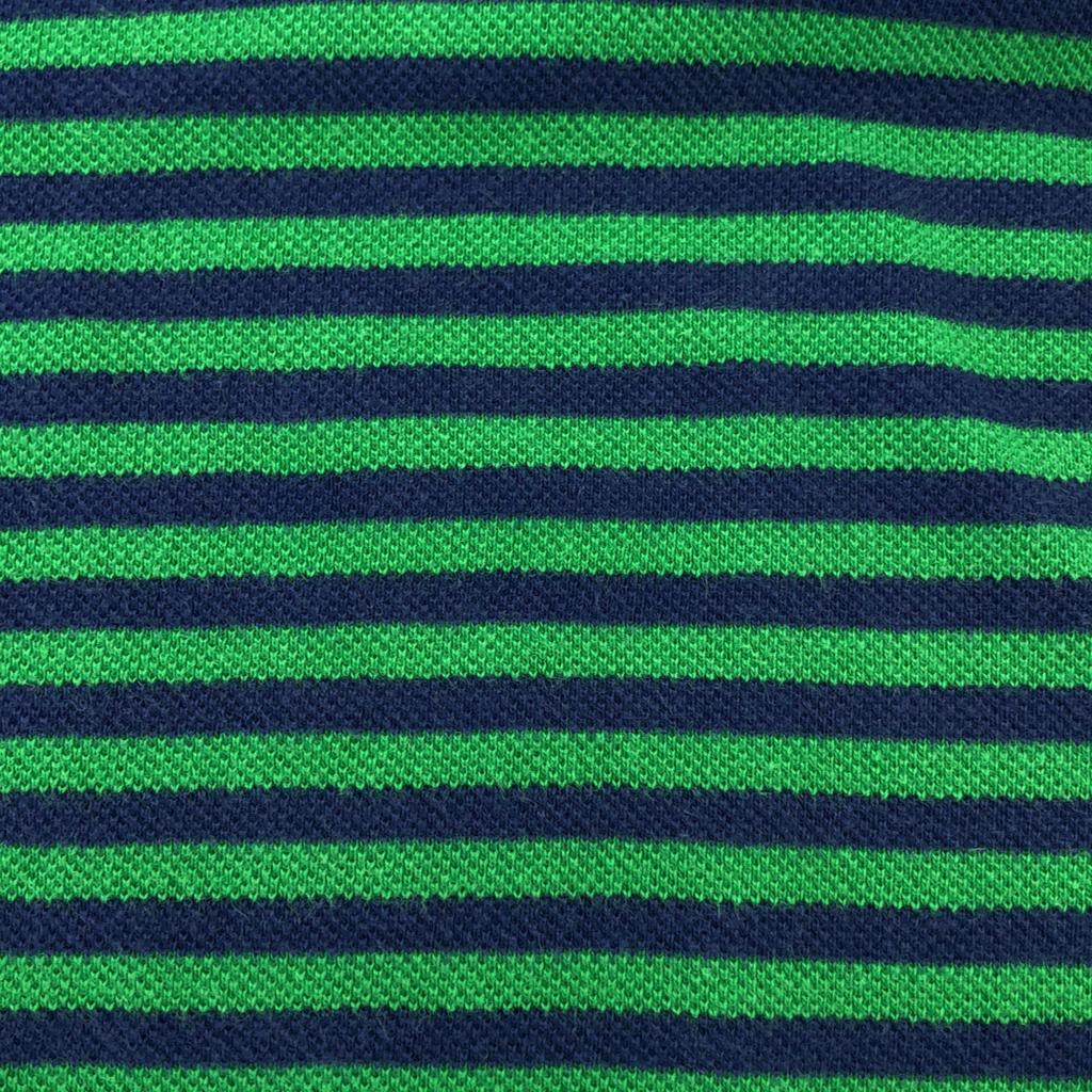 NAUTICA Border Pattern Short sleeve Polo shirt XXL Green x navy Biggs Men's Used