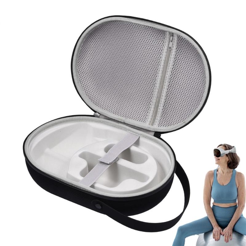 EVA Travel Case for Vision Pro MR All in one Virtual Reality Helmet Hard Handbag Bag with Shoulder Strap Storage Box