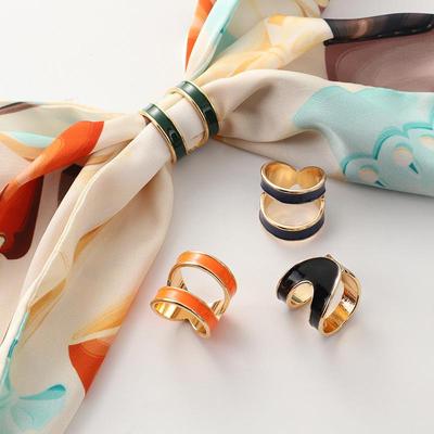 Çok Renkli Moda Eşarp Tokası - Şık, Sade ve Pratik Aksesuar