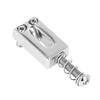 Electric Guitar Bridge Saddles 6 Pcs Silver Metal Professional Adjustable Intonation Anti Slip Sustain for ST SQ Strat Tele