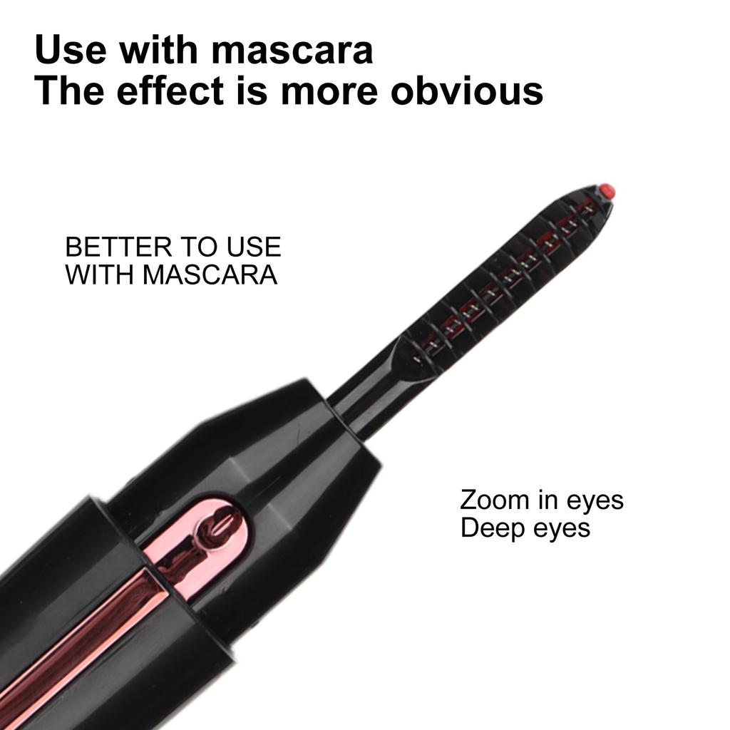 Electric Eyelash Curler USB Rechargeable Eyelash Curling Tool for False Eyelashes Natural Eyelashes