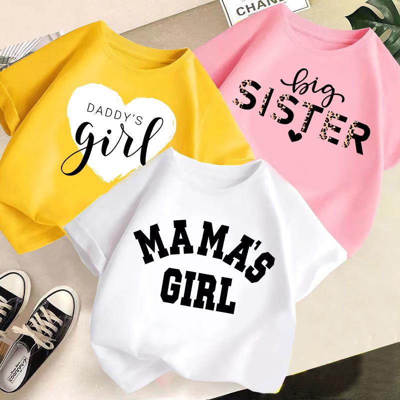 Kinder T-Shirt Buchstabenaufdruck 2-13J Kinderkleidung 100% Baumwolle T-Shirt Tops Tee2-13J Jungen Mädchen Baby T-Shirt