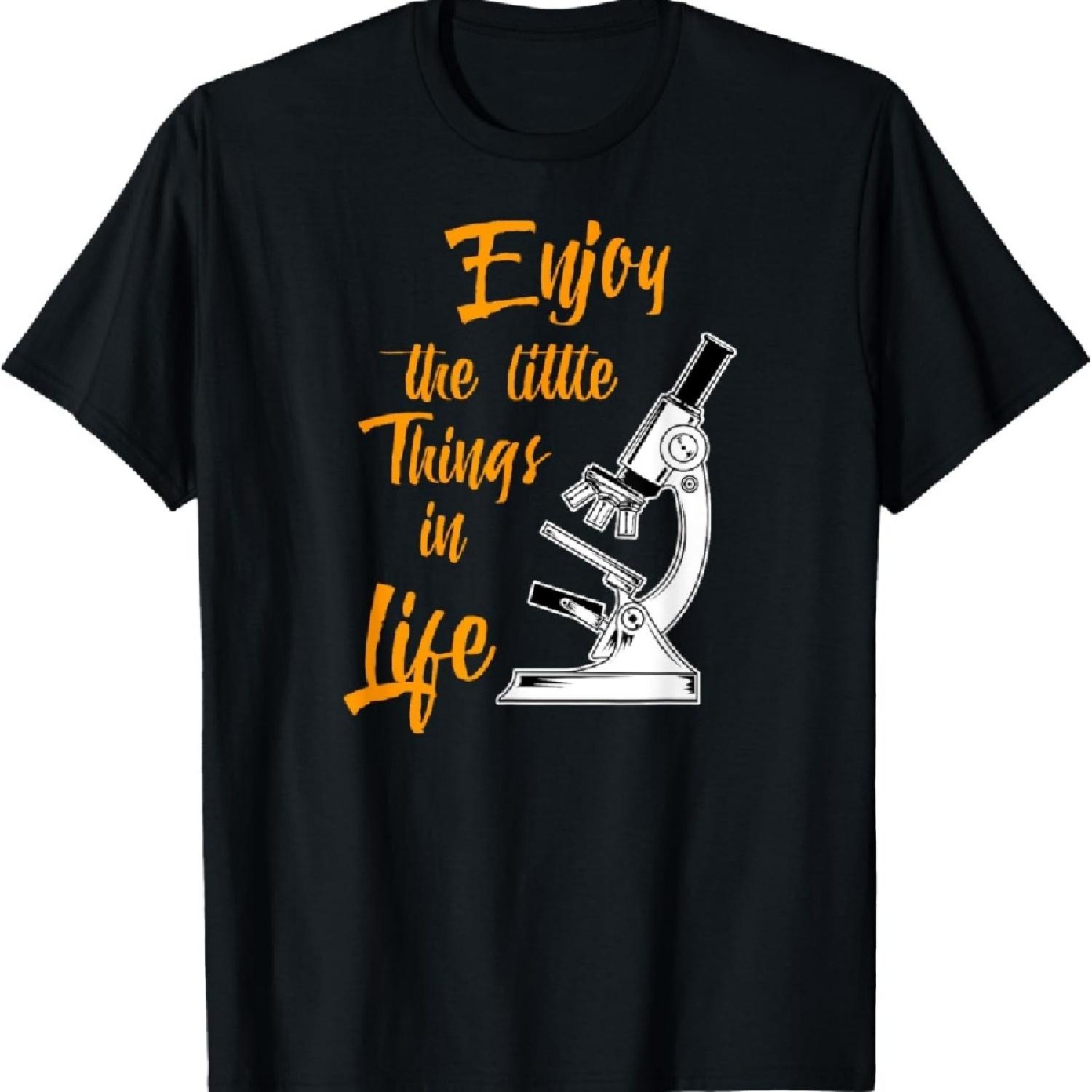 

Биолог Микроскоп Лаборатория - Забавная Футболка с Биологической Каламбуром XL чёрный