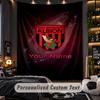 TapestryWest Bromwich Albion FC Custom Name Text Personalized Wall Hanging Tapestry Home Wall Decor