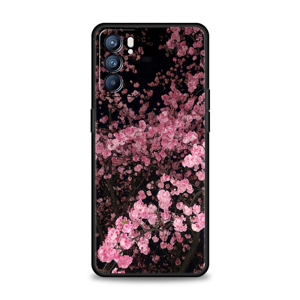 Petal Branch Nature Scenery Case For Oppo Reno14 Reno13 Reno12 11 F 10 Find X5 X9 Pro A54 5G A53 A9 A16 A78 4G A80 A98 Cover