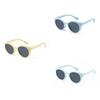 2024 New Trend Kids Polarized Sunglasses Fashion Silicone Round Frame Children's Shades S8293 Uv400