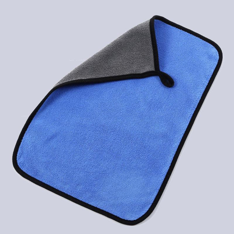 Double-Sided Absorbent Car Wash Towel - 500g Thick Coral Fleece Cleaning Cloth