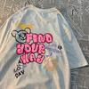 Find Your Way Life Is Amusing Mens T Shirt Harajuku Loose T-Shirt Anime Tee Clothes Casual Wears Tops Fashion Loose T Shirts
