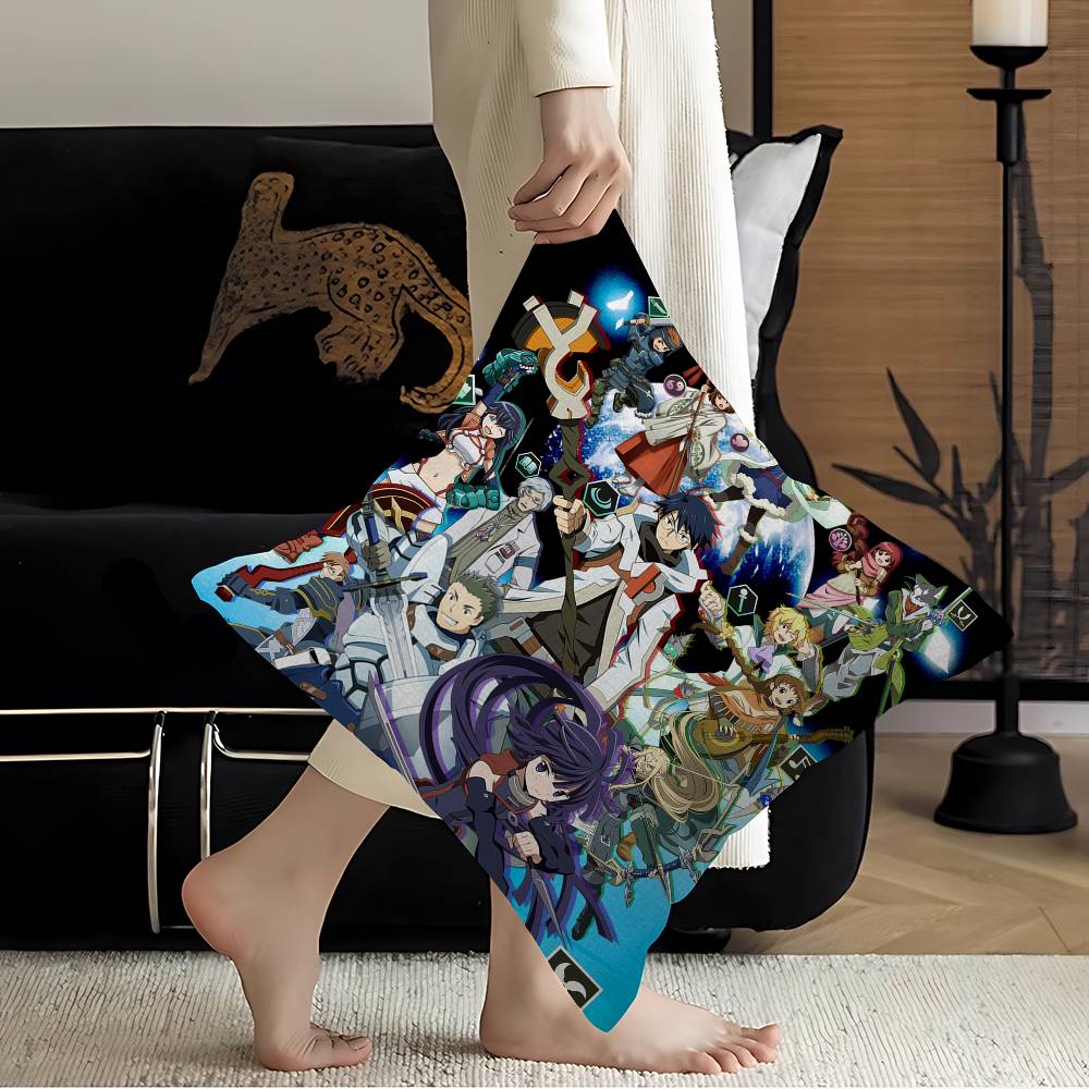 Anime Log Horizon Pillow Covers Cartoon Sofa Decorative Home Doublesided Printing Short Plush Cute Cushion Cover 30x30 cm
