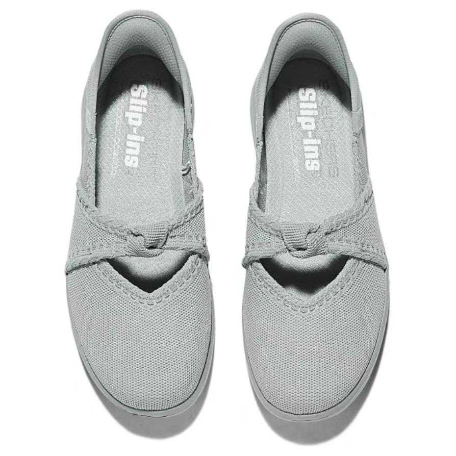 Skechers Na co dzień Elastyczne Proste Wygodne Codzienne Buty Damskie buty codzienne Jasnoszary 138185-LTGY