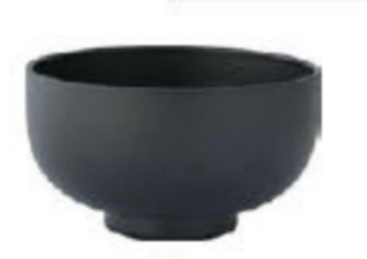 World Create Wood Grain Soup 34403 Bowl, Black, Approx. 11.3 H6.3