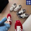 Thick-soled Red German Training Shoes Women's Summer New Versatile Mesh Casual Sports Shoes Dad Shoes Forrest Gump Shoes