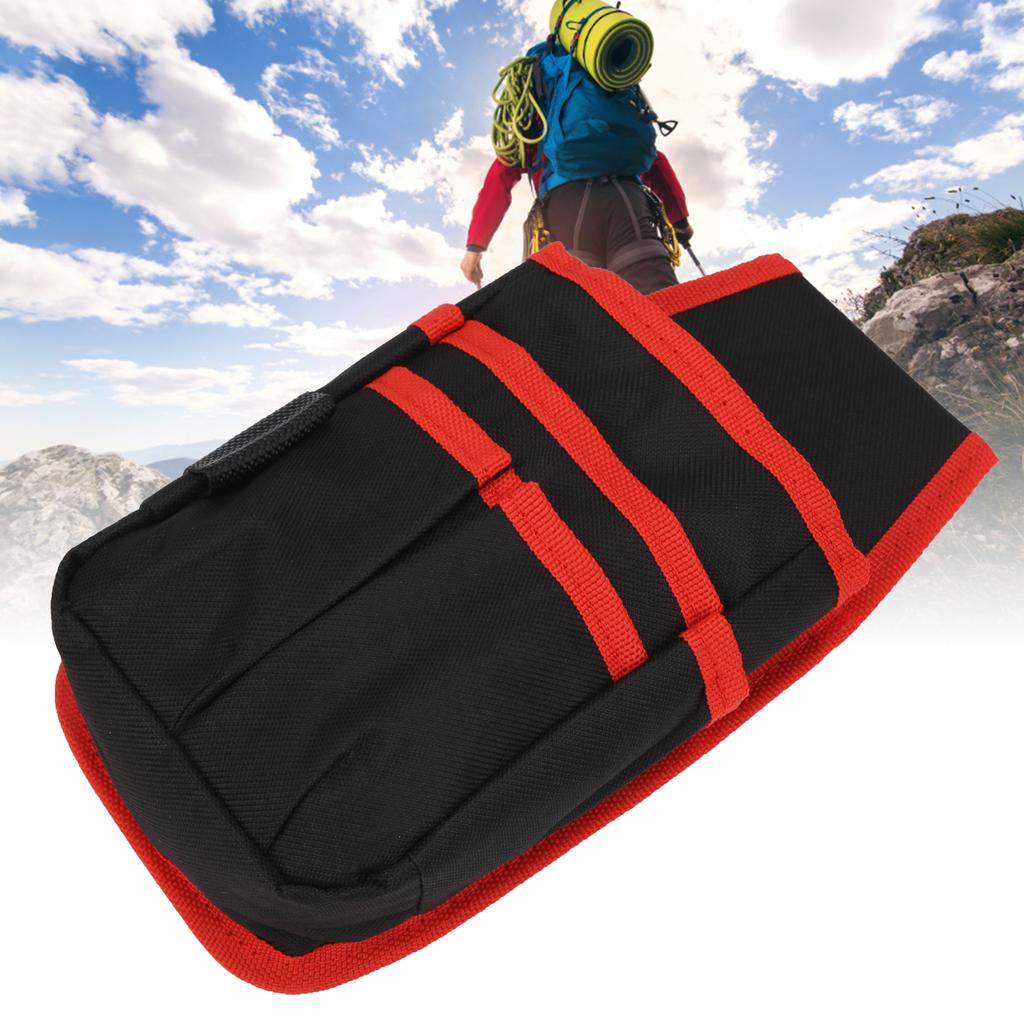 Hardware Tool Bag MultiFunctional Hardware Pouch Container Organizer Storage Bag(Red )