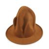 Cappello a punta da strega in lana in stile britannico per autunno e inverno:  alla moda, alte, design roccia vulcanica jazz
