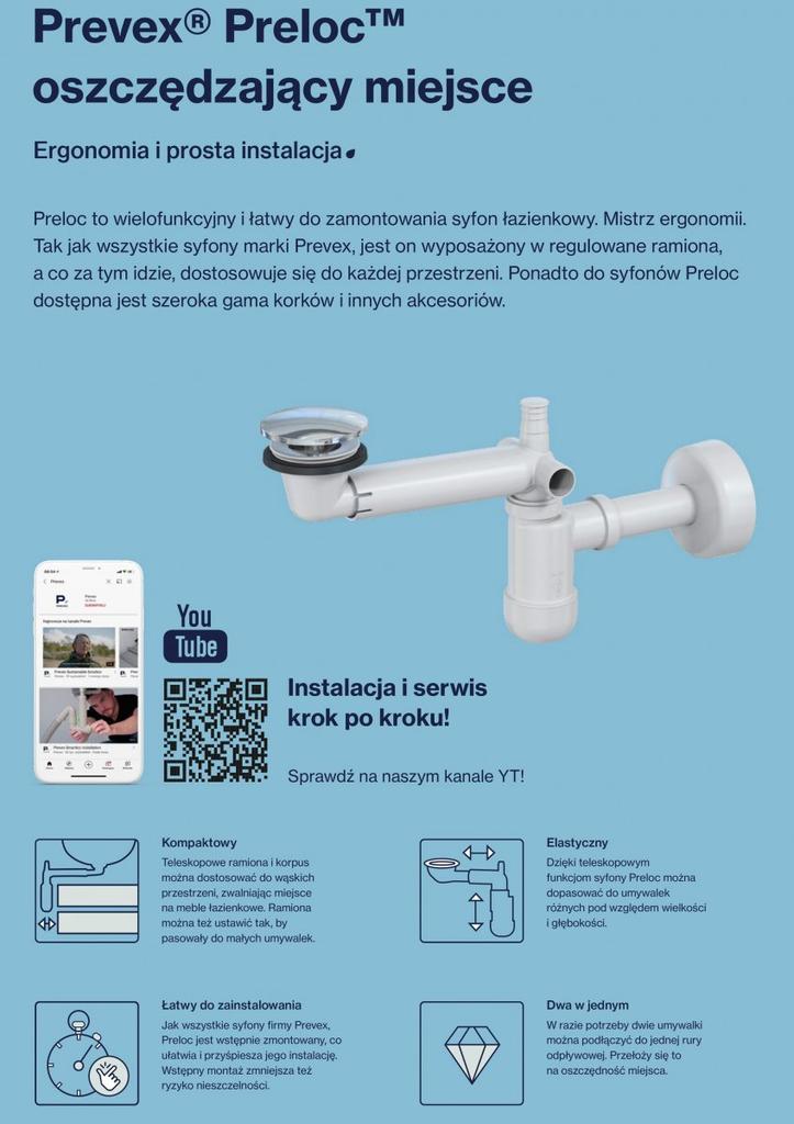 Space-saving telescopic siphon - space saver