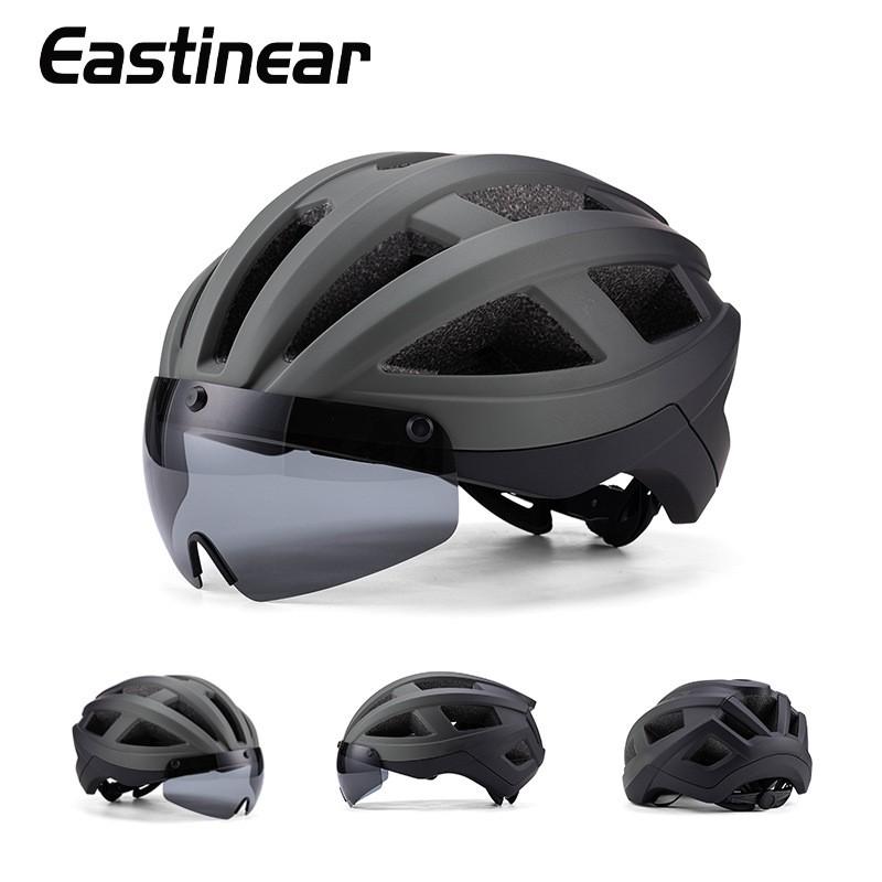Full-Shell Cycling Helmet With Magnetic Visor Road Mountain Bikes Lightweight EPSPC Safety Gear Adults