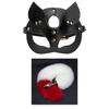 Masque de renard queue Cosplay masque pour les yeux bouchon anal en métal jeu de rôle SM accessoire jouets sexuels pour
