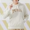 Puma Letter Print Casual Hoodie With Large Pockets Women hoodies Khaki 682176-87
