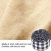 5m Christmas Wired   Ribbon Decorative Plaid Ribbon for Home   Gift Wrapping Crafts(Black Red )