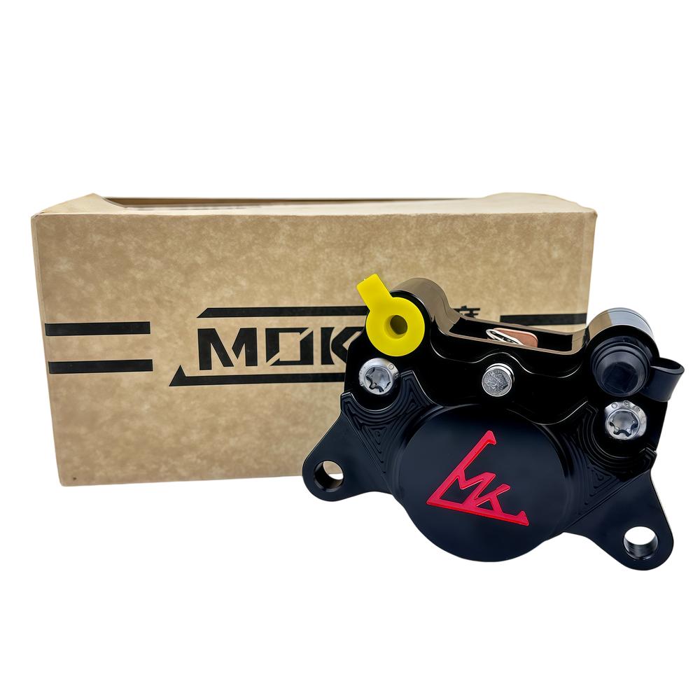 84mm Universal Motorcycle Brake Caliper CNC Aluminum 2-Piston High Performance Rear Small Crab Racing Brake Caliper Accessories black A