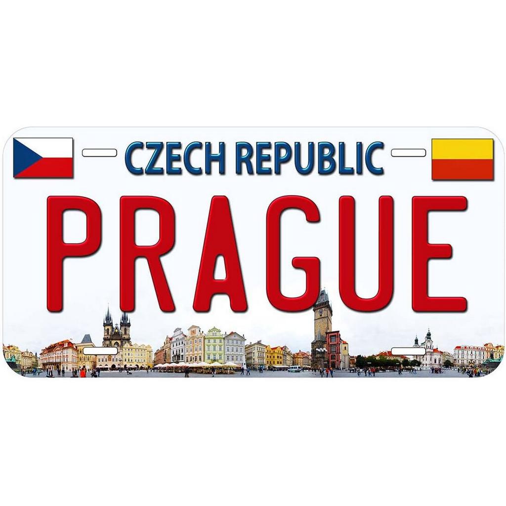 Vintage Metal Tin Sign Rome License Plates Wall Art Decoration for Cafe Bar Garage