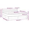 Box Spring Bed with Mattress Black 160x200 cm Velvet