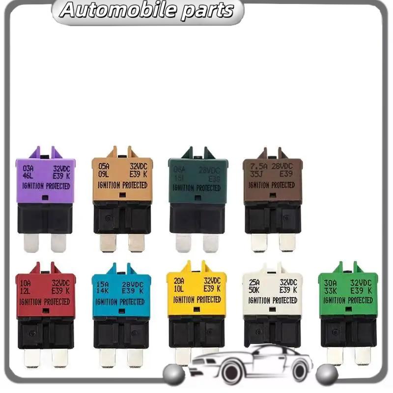 3A-30A vehicle fuse resettable fuse manual reset fuse ATO medium size fuse sheet 32Vdc