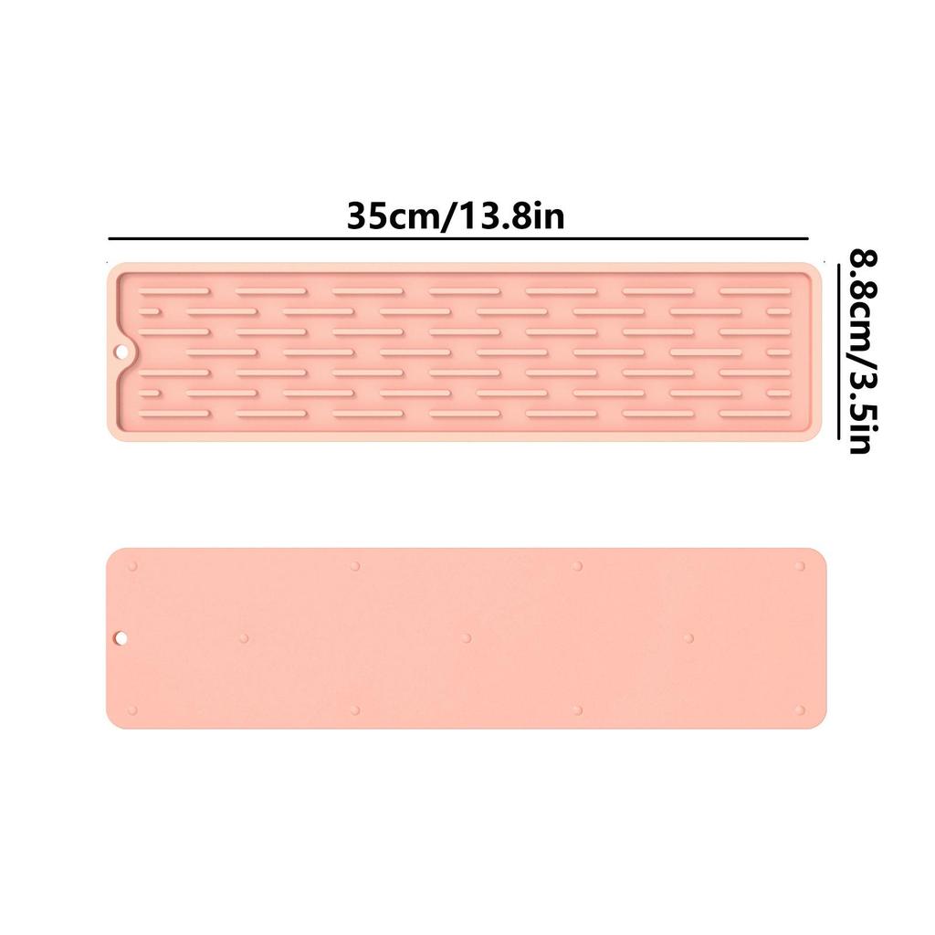 Popular Non-Slip Silicone Kitchen Mat: Narrow-Edge Drain Mat, Countertop Protector, Chopping Board, Bar Mat, and Pot Lid Rest