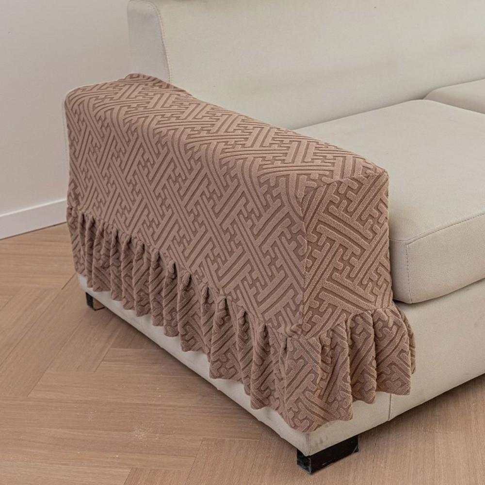 New Universal Fit Jacquard Slipcover Washable Soft Sofa Covers Anti-Slip Elastic Stretch Chair Covers Home Furniture кофейный