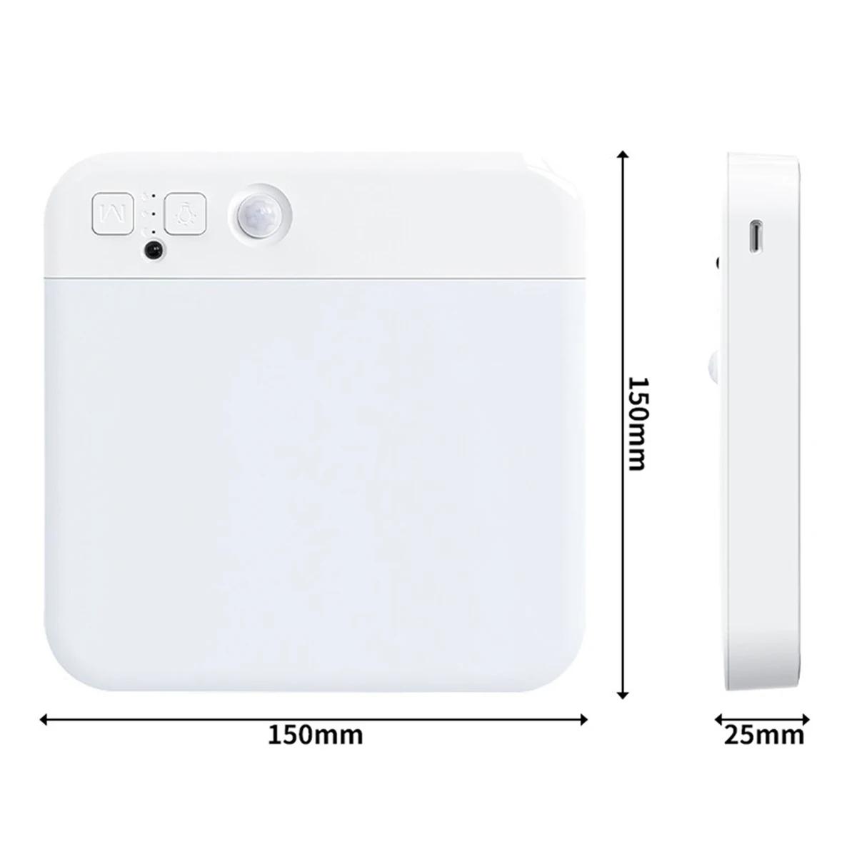 

Светодиодный потолочный светильник с датчиком движения человека, 3 цвета света, плавная регулировка яркости, лестница, коридор, спальня, домашний декор, потолочный светильник, ночник 3 light color