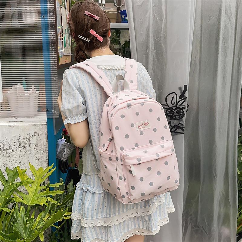 Pendler Rucksack Damen Punkt Rucksack Schüler Schultasche